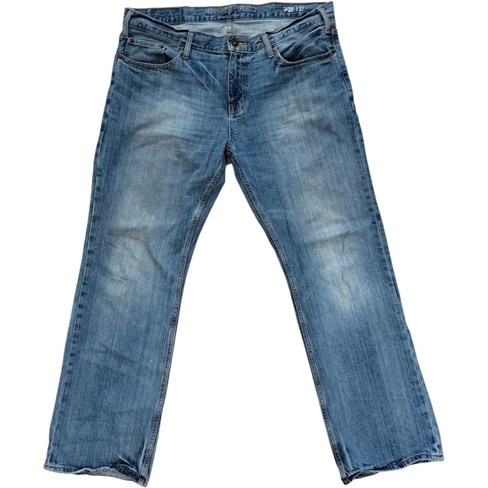 Mossimo Supply Co. Men's Blue‎ Light Wash W38 L32 Straight Leg